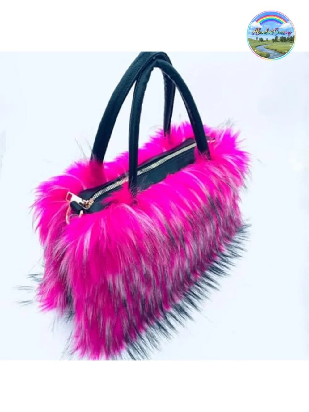 Faux Fur Fluffy Tote Bag Shoulder Satchel for Women Mom Bridesmaids